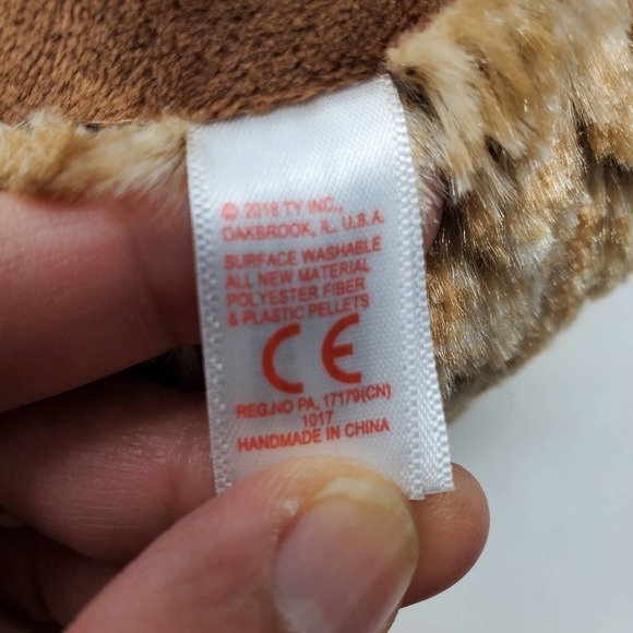 Ty Pinecone Tie Dyed Plush Stuffed Animal Hedgehog Toy 9 Inches 2018 - Picture 7 of 9